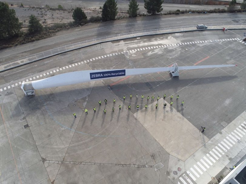 The world’s largest 100 recyclable blade made from our Elium